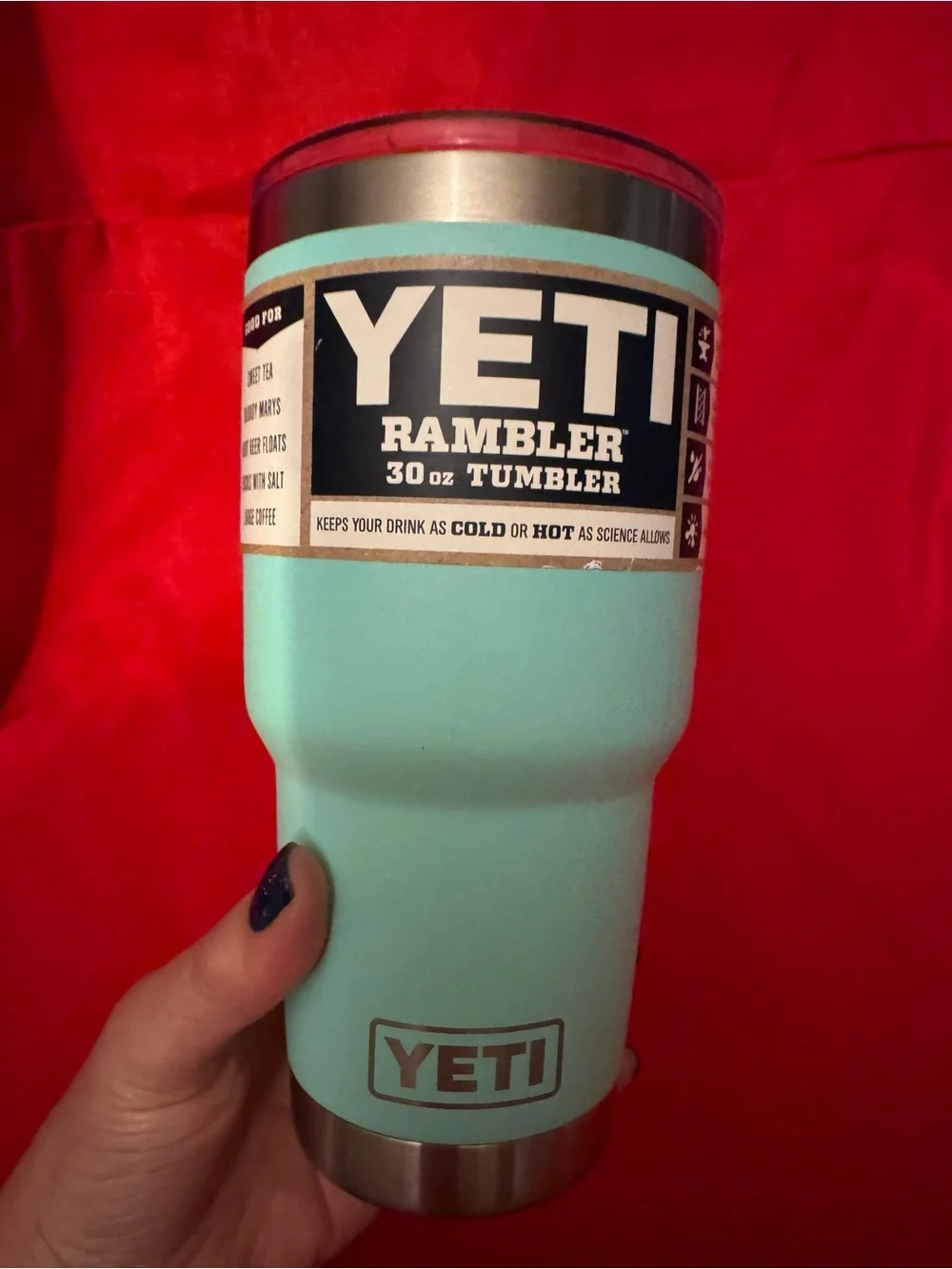 Yeti Rambler 30 oz Tumbler - Seafoam Blue l